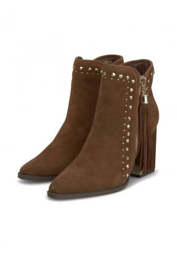 Полусапожки на высоком каблуке