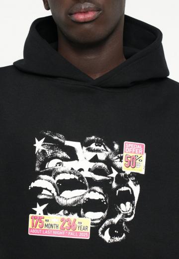 Пуловер с капюшоном