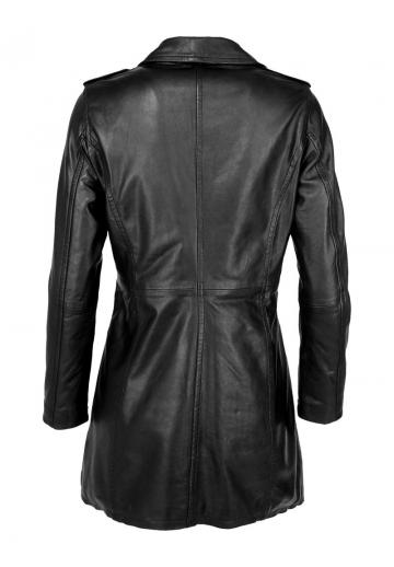 Кожаное пальто