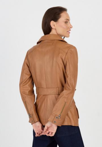 Кожаное пальто