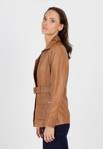 Кожаное пальто