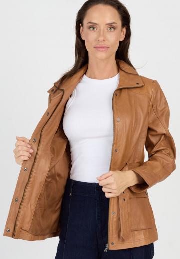 Кожаное пальто