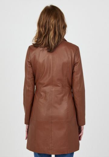 Кожаное пальто