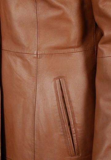 Кожаное пальто