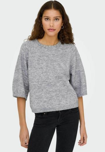 Пуловер с рукавом три четверти