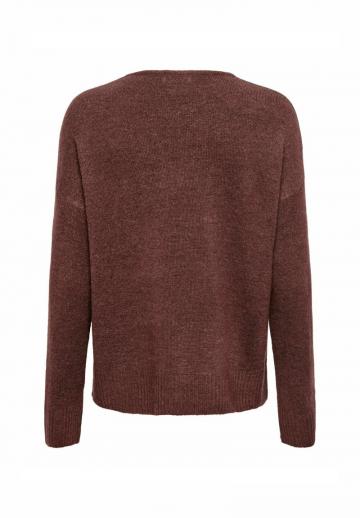 Пуловер с вырезом V