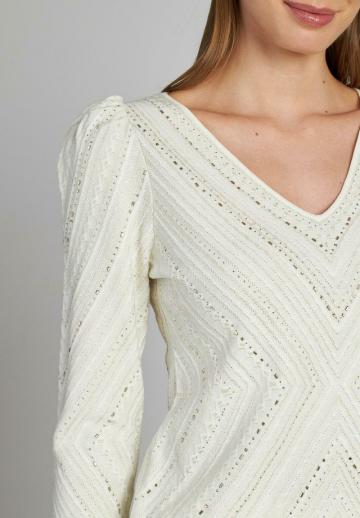 Пуловер с рукавом три четверти