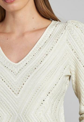 Пуловер с рукавом три четверти