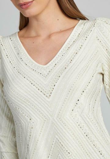 Пуловер с рукавом три четверти