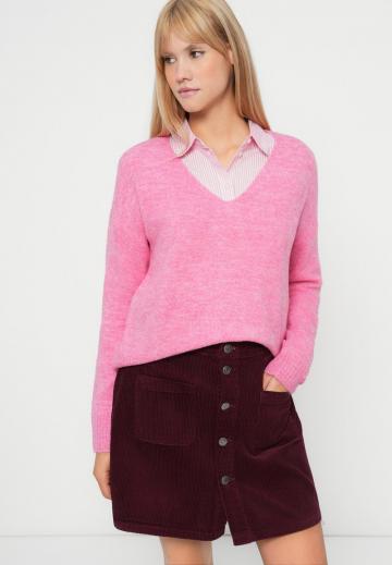 Юбка с накладными карманами