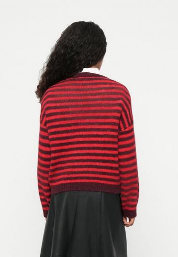 Пуловер в полоску