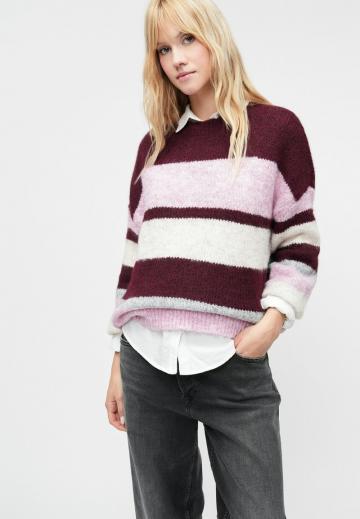 Пуловер в полоску
