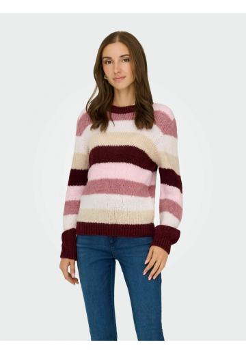 Пуловер в полоску