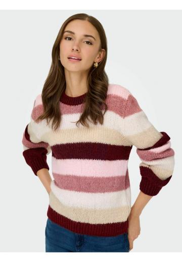 Пуловер в полоску