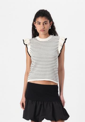 Пуловер с коротким рукавом