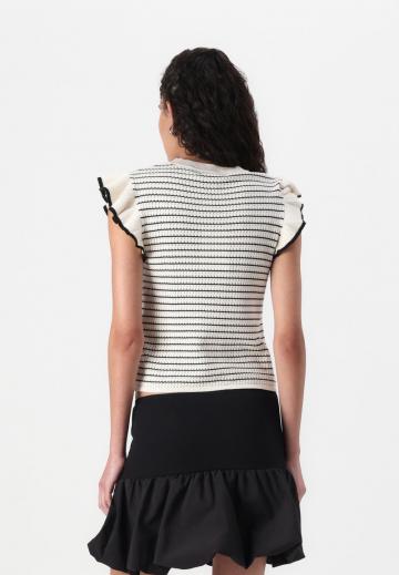 Пуловер с коротким рукавом