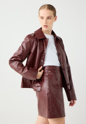 Кожаная юбка