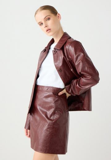 Кожаная юбка