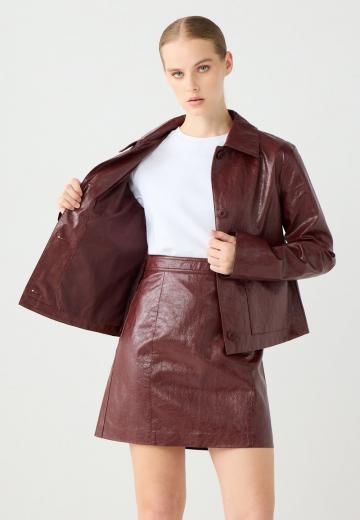 Кожаная юбка