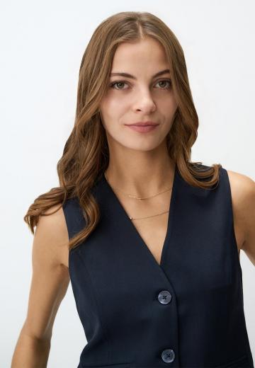 Джинсовая жилетка