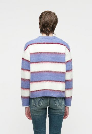Пуловер в полоску