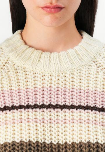 Пуловер в полоску