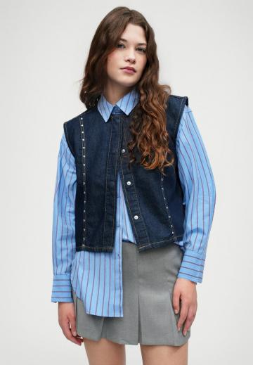 Джинсовая жилетка