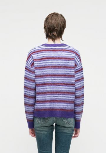 Пуловер в полоску