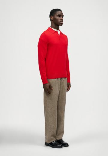 Поло с длинным рукавом