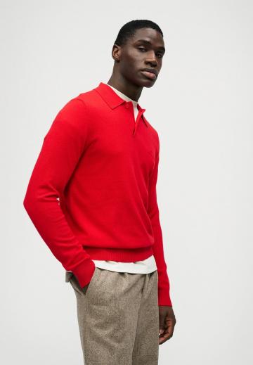 Поло с длинным рукавом