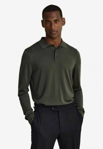 Поло с длинным рукавом