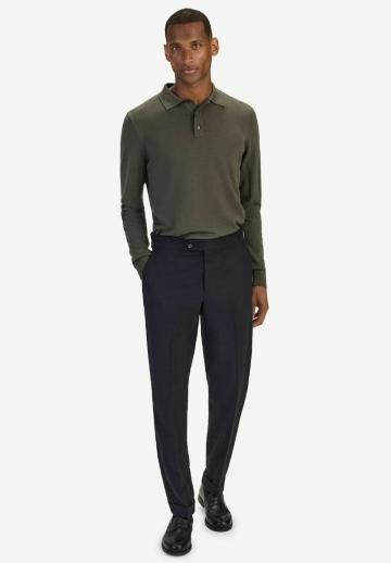 Поло с длинным рукавом