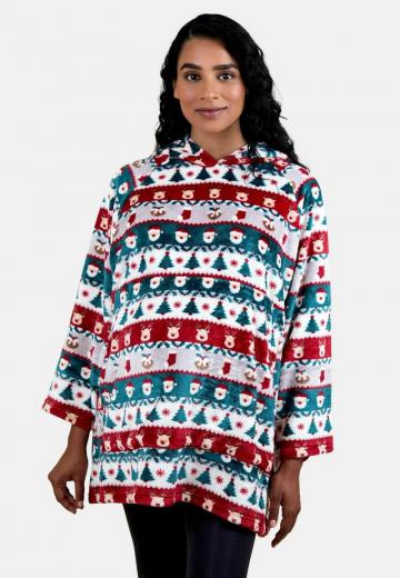 Пуловер с капюшоном