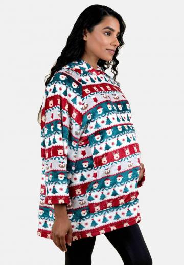 Пуловер с капюшоном