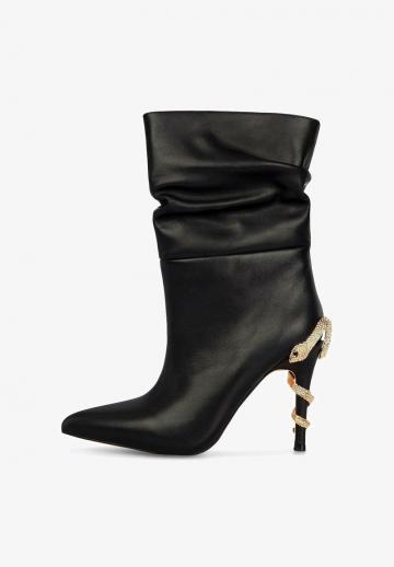 Полусапожки на высоком каблуке