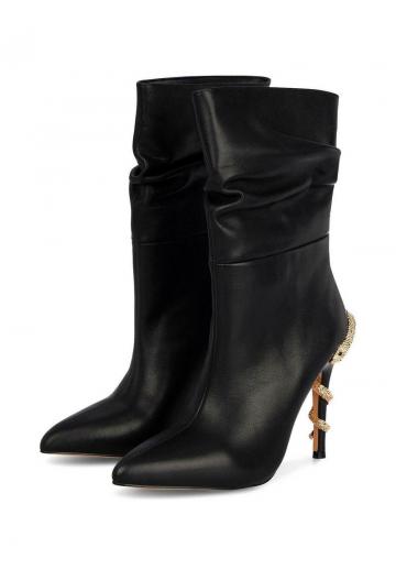 Полусапожки на высоком каблуке