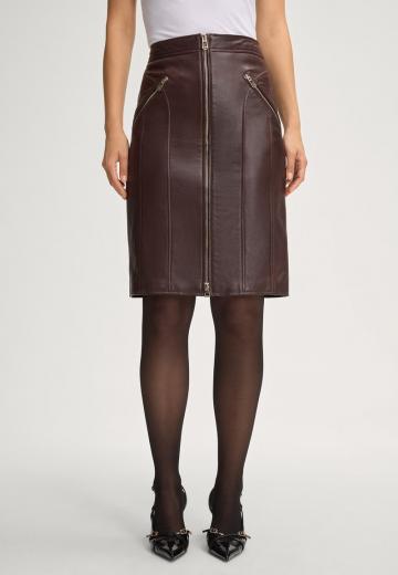 Кожаная юбка