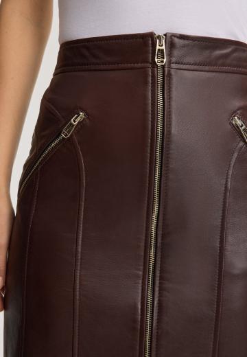 Кожаная юбка