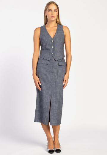 Джинсовая жилетка