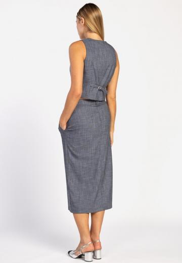 Джинсовая жилетка