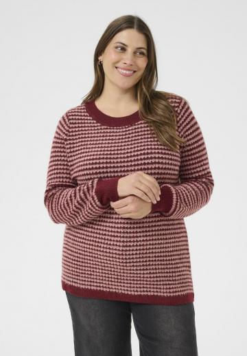 Пуловер в полоску