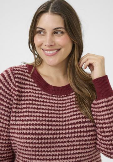 Пуловер в полоску