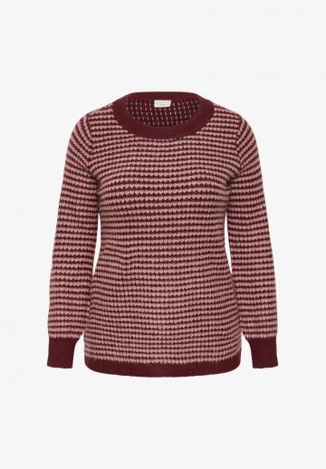 Пуловер в полоску