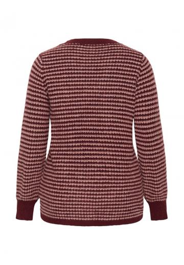 Пуловер в полоску