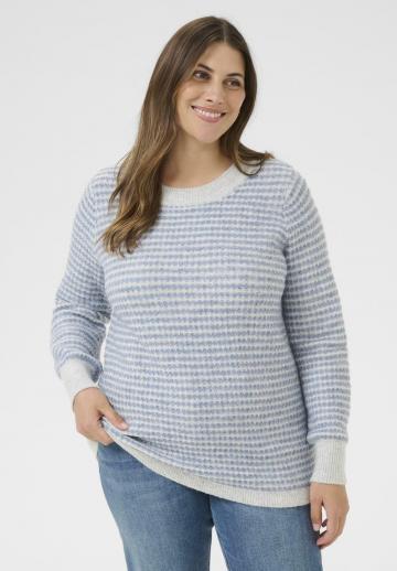 Пуловер в полоску