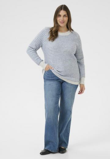 Пуловер в полоску