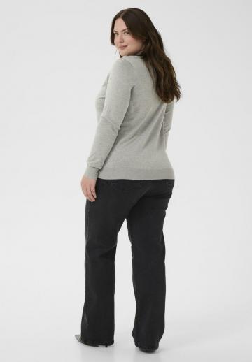 Пуловер с воротником поло