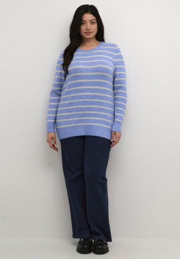 Пуловер в полоску