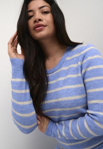 Пуловер в полоску