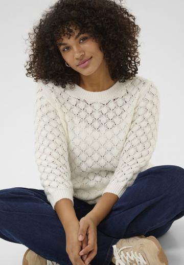 Пуловер с рукавом три четверти